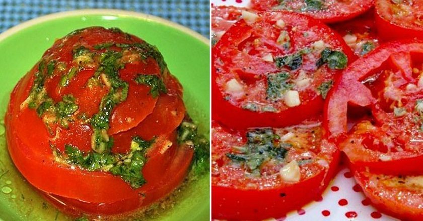 Rýchla a voňavá marináda na čerstvé paradajky