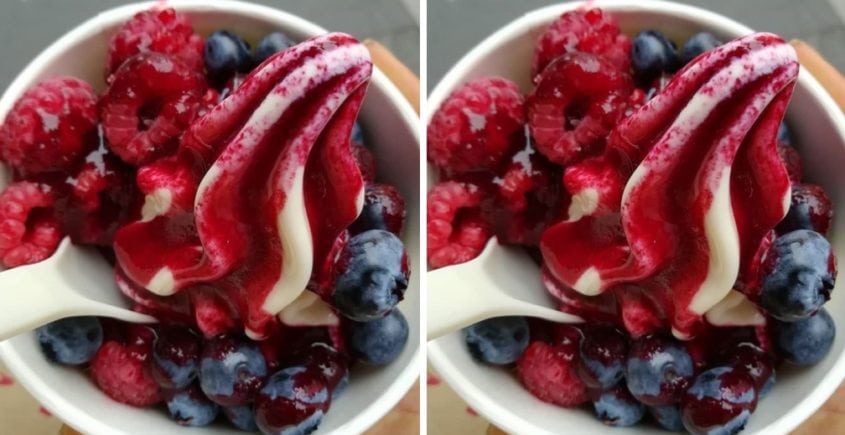 Domáci vanilkový mrazený jogurt