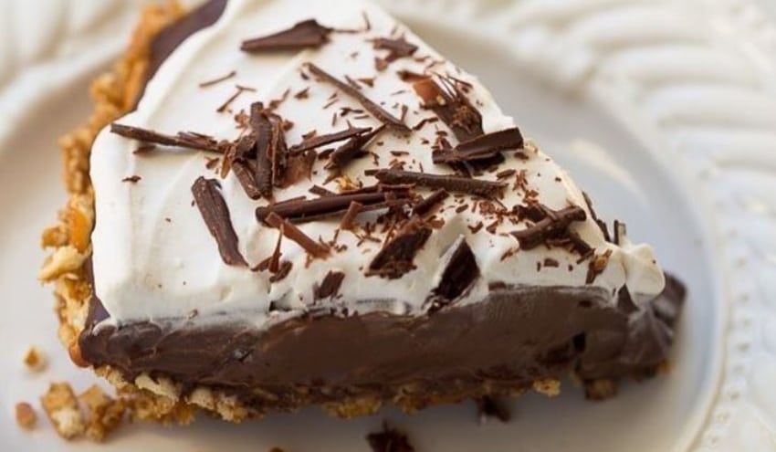 Čokoládovo-pudingový koláč