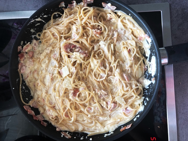 Špagety Carbonara trochu inak