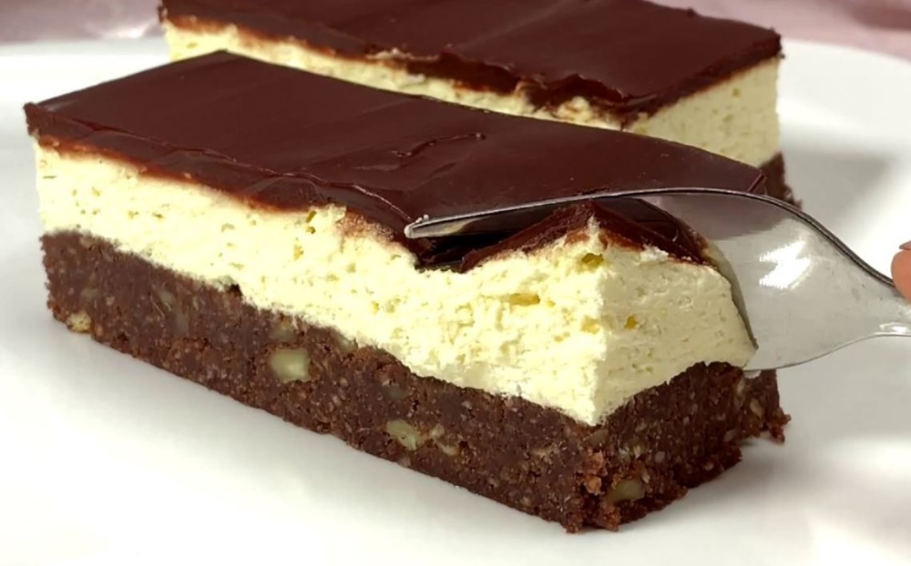 Nepečený čokoládový koláč