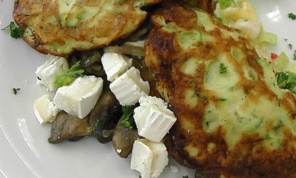 Cuketové placky so špaldovou múkou