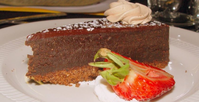 Jednoduchý nepečený čokoládový cheesecake